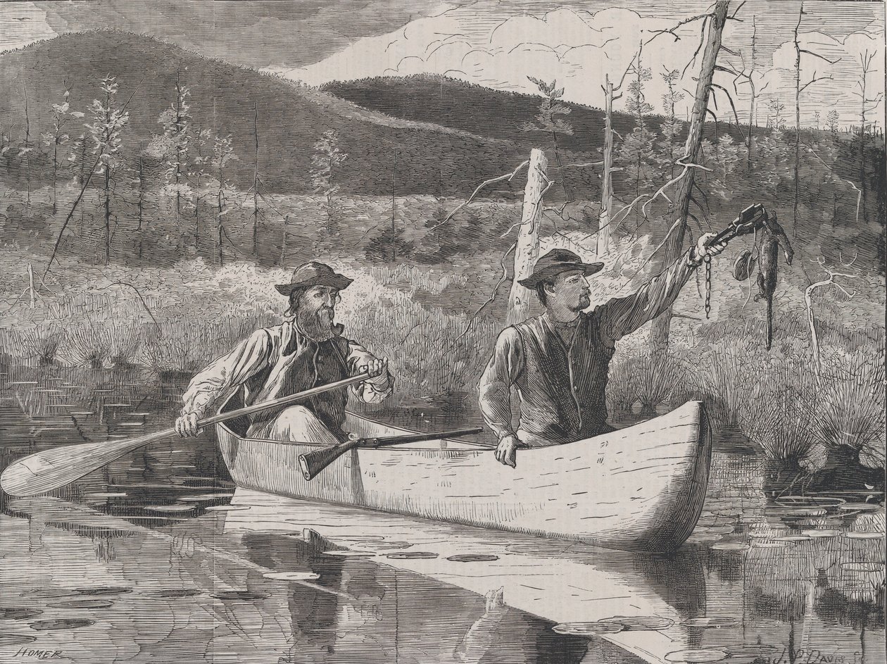 Odchyt v Adirondacks Každou sobotu, sv. I, Nová řada, 24. října 1870. od John Parker Davis