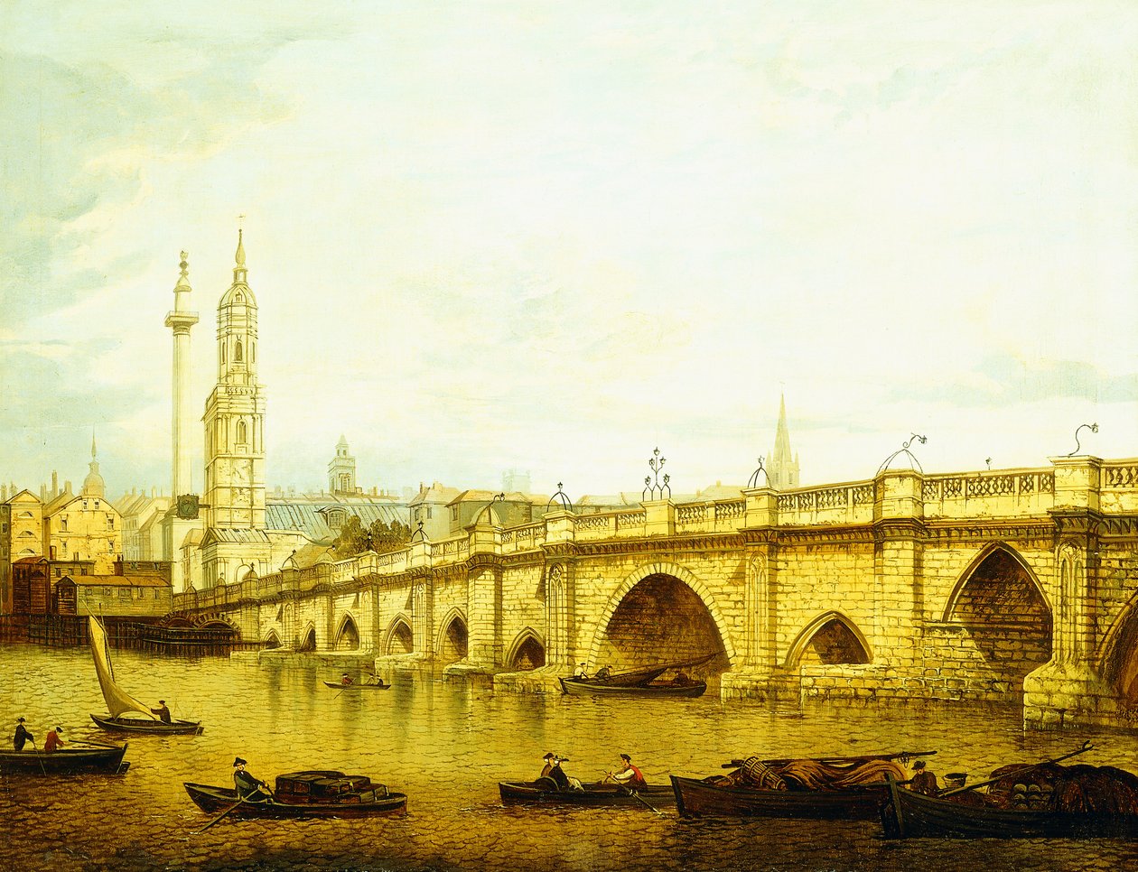 Pohled na London Bridge, od John Paul