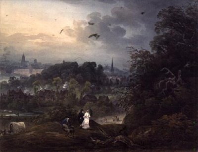 Pohled na Shrewsbury ze severu od John Pearson