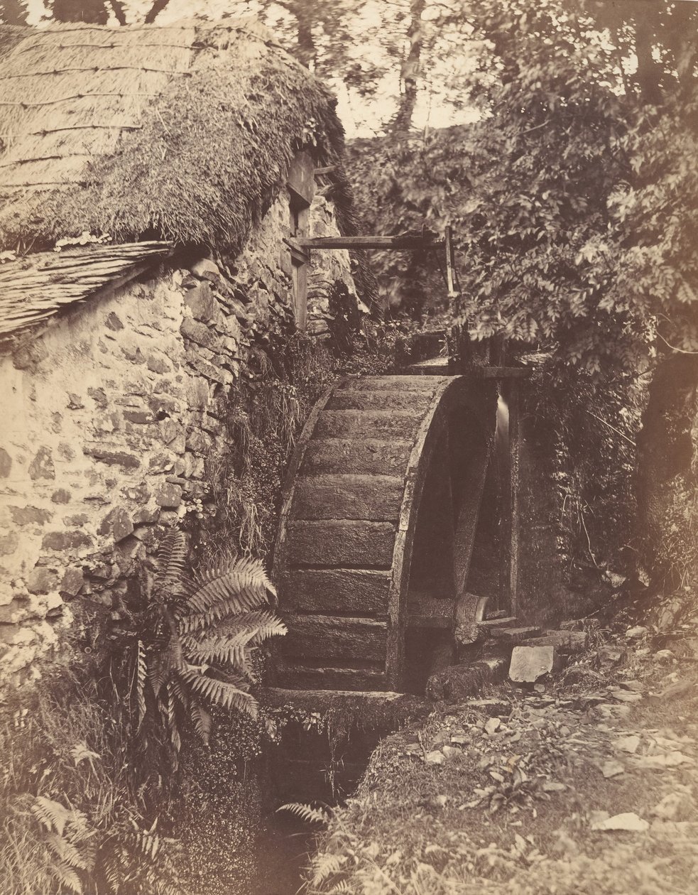 The New Mill, poblíž Lynton, North Devon, 1856. od John Percy