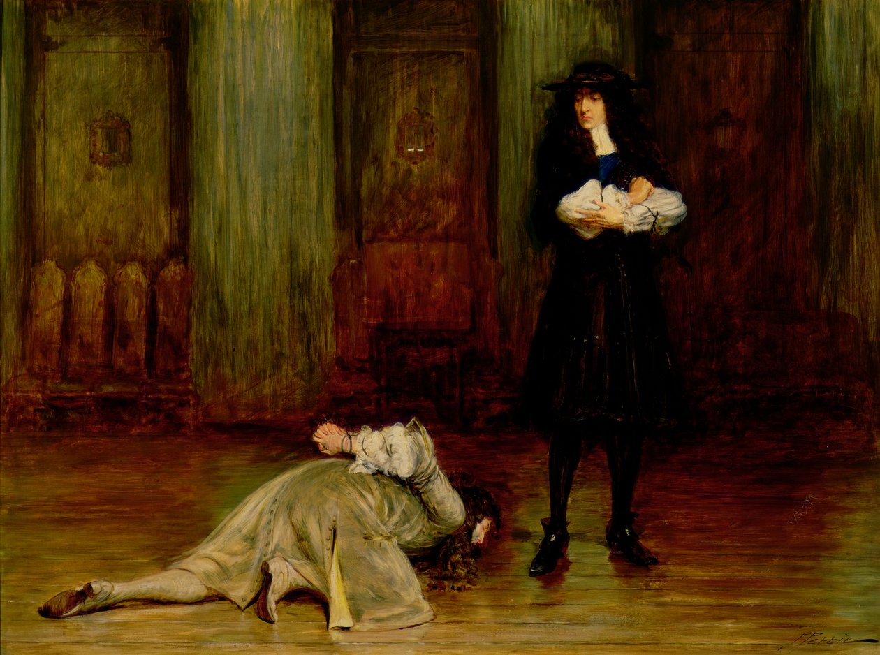 Vévoda z Monmouthu prosí o život před Jakubem II od John Pettie