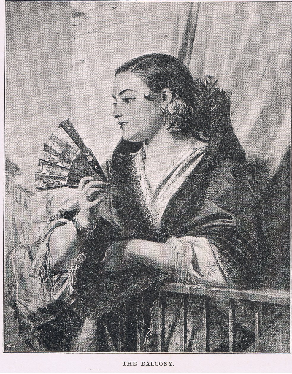 Balkon, z The Magazine of Art 1893, Cassell and Company od John Phillip