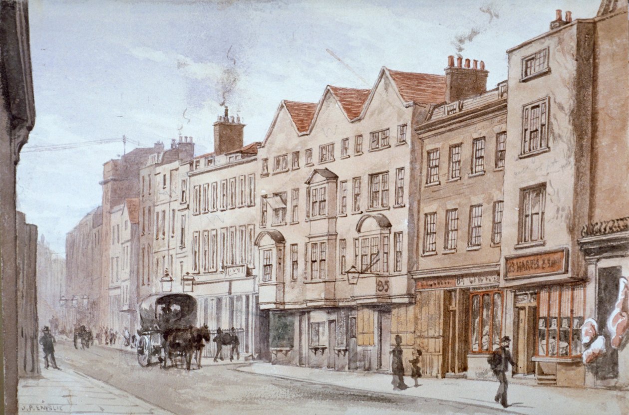 Fetter Lane, City of London, c1875 od John Phillipps Emslie