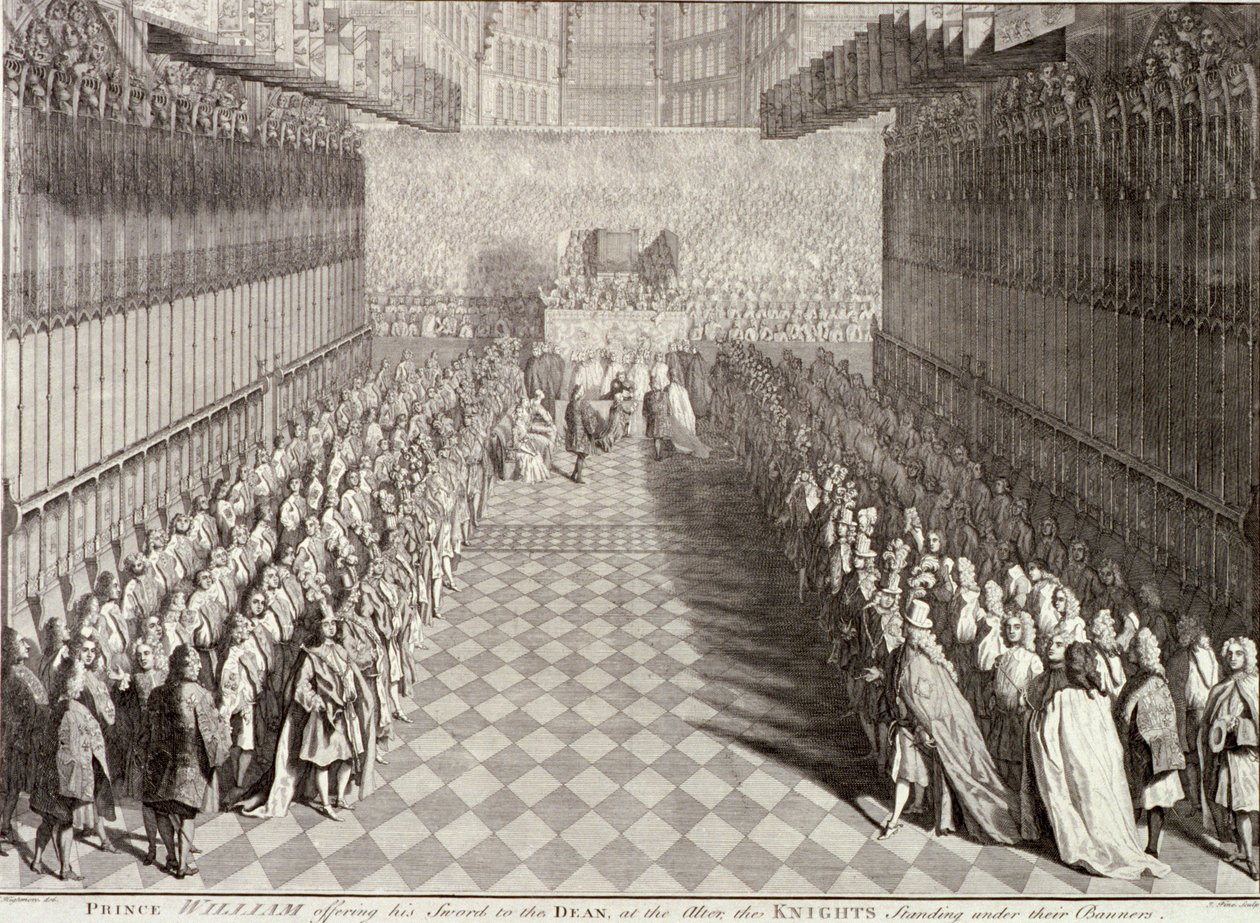 Korunovace Viléma III ve Westminsterském opatství, Londýn, 1689, c1689 od John Pine