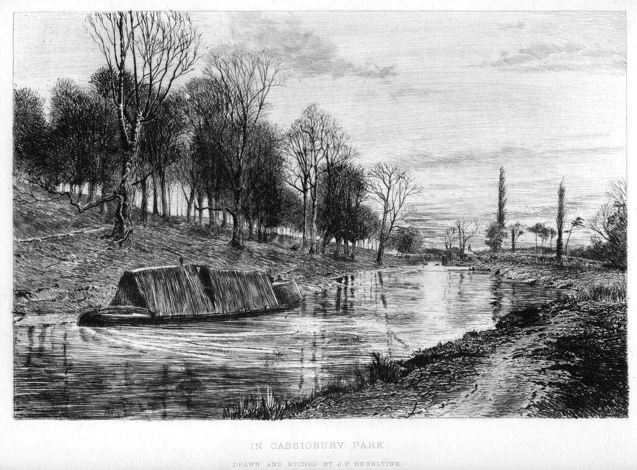 V parku Cassiobury v 19. století. od John Postle Heseltine