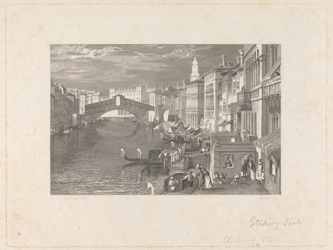 Rialto, Benátky od John Pye