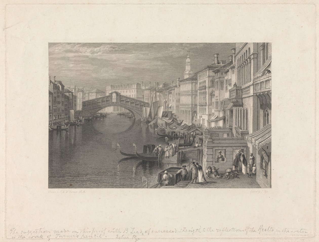 Rialto, Benátky od John Pye