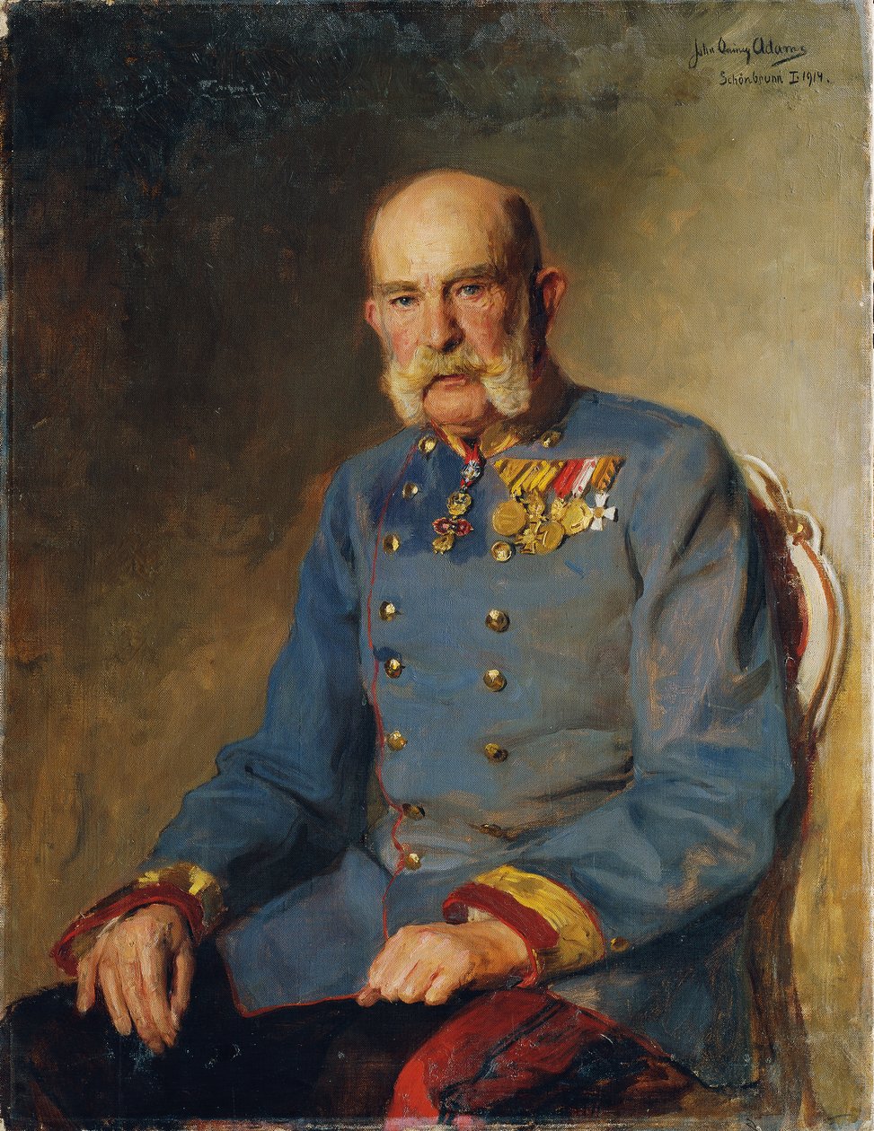Císař František Josef I. ve služební uniformě rakouského polního maršála od John Quincy Adams