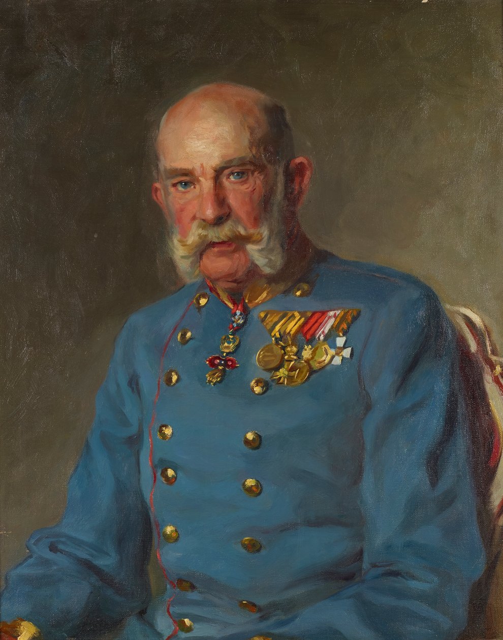 Císař František Josef I. ve služební uniformě rakouského polního maršála od John Quincy Adams