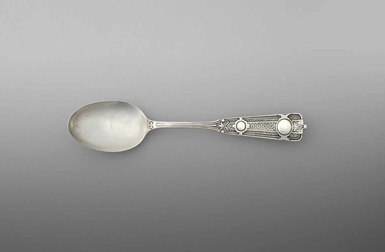 Čajová lžička (jedna z páru), cca 1860-90 (stříbrná) od John R. Wendt