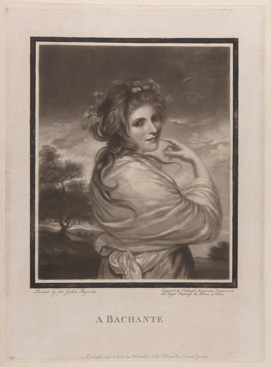 A Bachante (Emma Hart, později Lady Hamilton) od John Raphael Smith