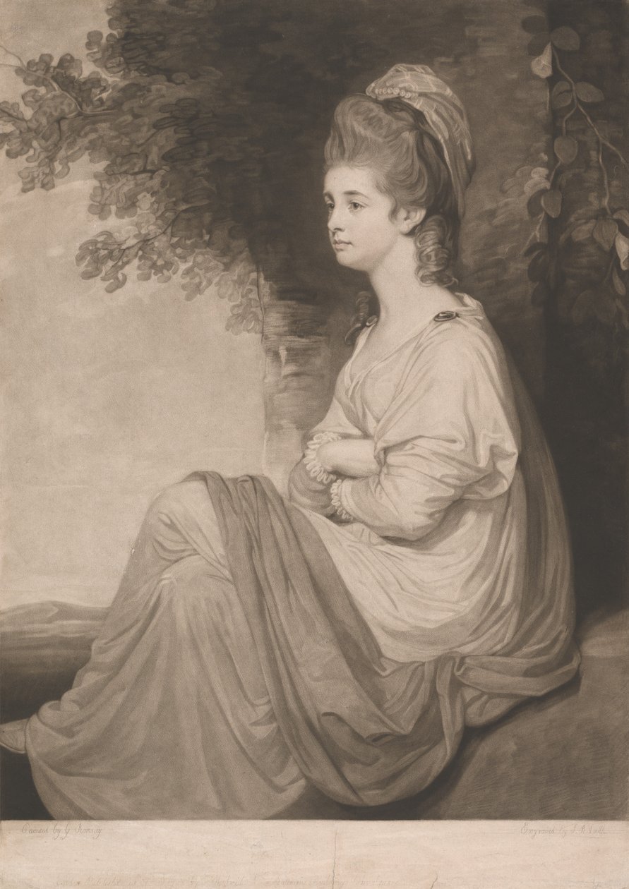 Louisa, lady Stormont od John Raphael Smith