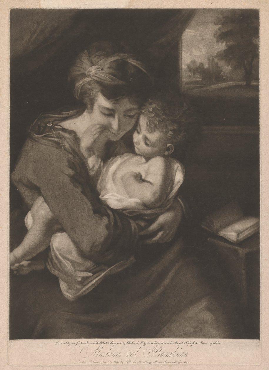 Madonna s dítětem od John Raphael Smith