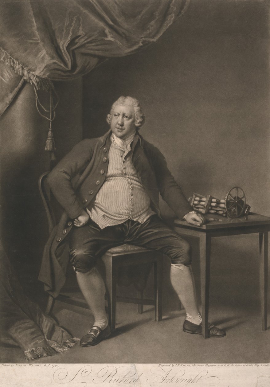 Portrét Richarda Arkwrighta od John Raphael Smith