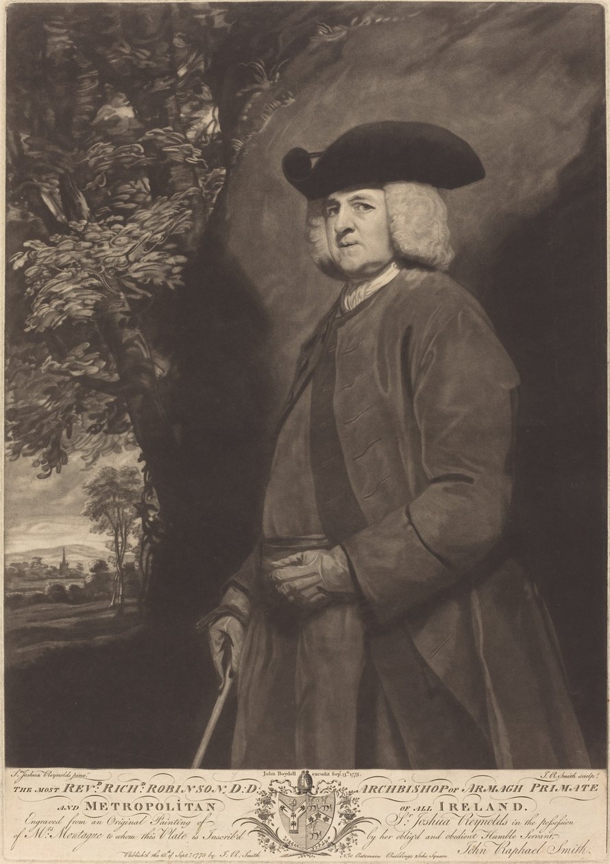 Richard Robinson, publikoval 1775. od John Raphael Smith