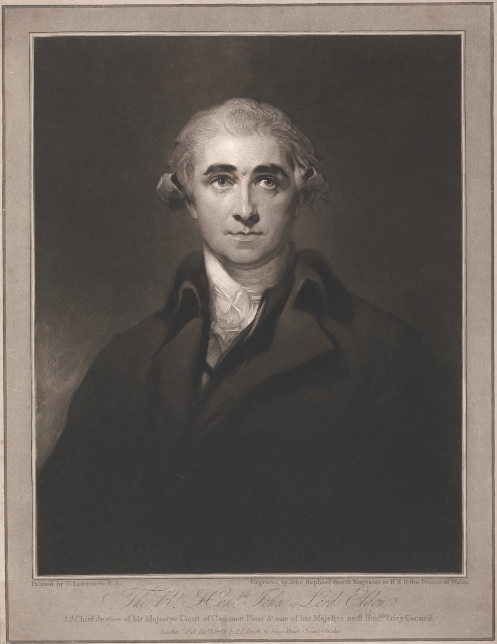 Vážený pane Johne lorde Eldone od John Raphael Smith