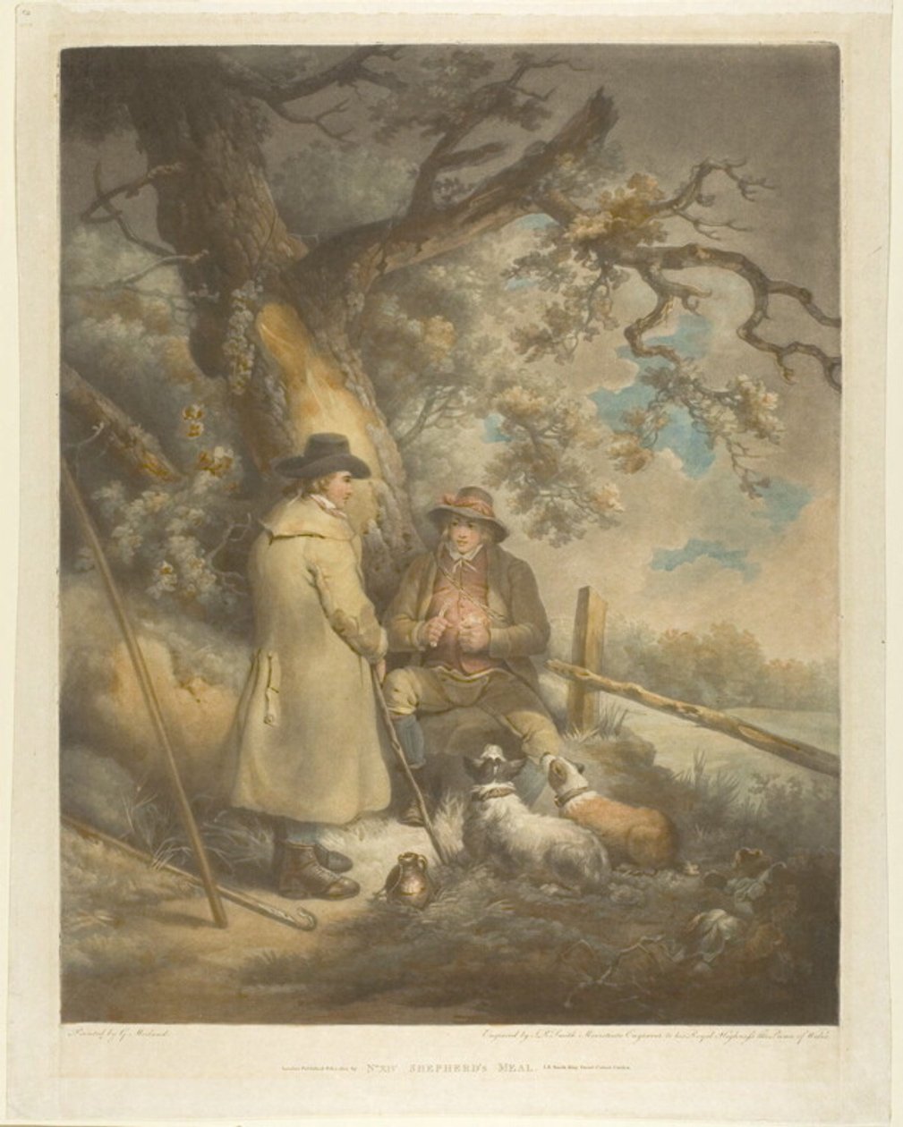 Pastýřské jídlo od John Raphael Smith