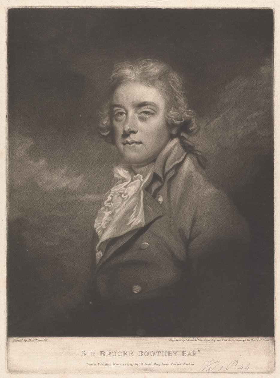 Sir Brooke Boothby, 6. baronet Boothby z Broadlow Ash od John Raphael Smith