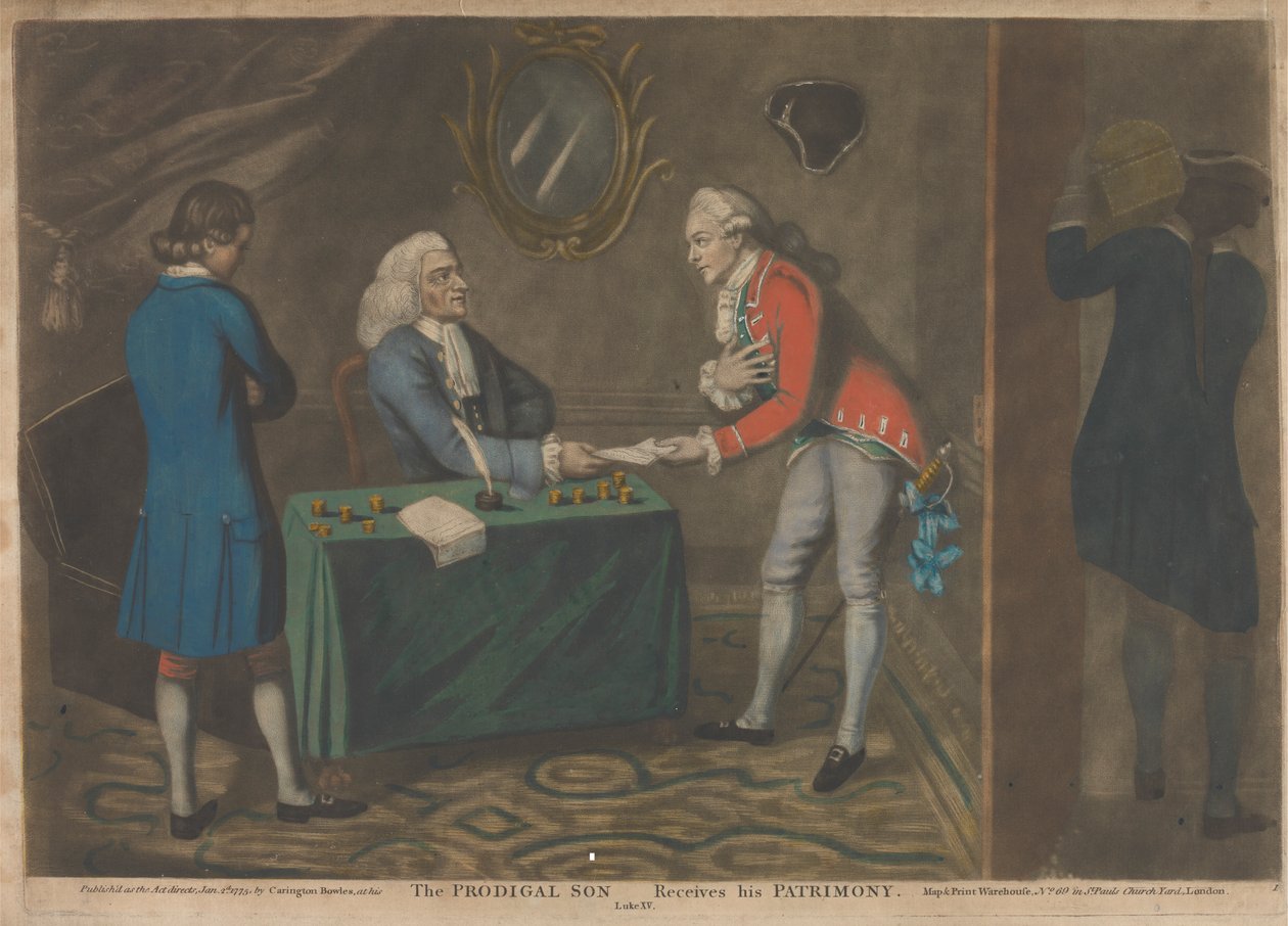 Marnotratný syn dostává své dědictví (1 z 5) od John Raphael Smith