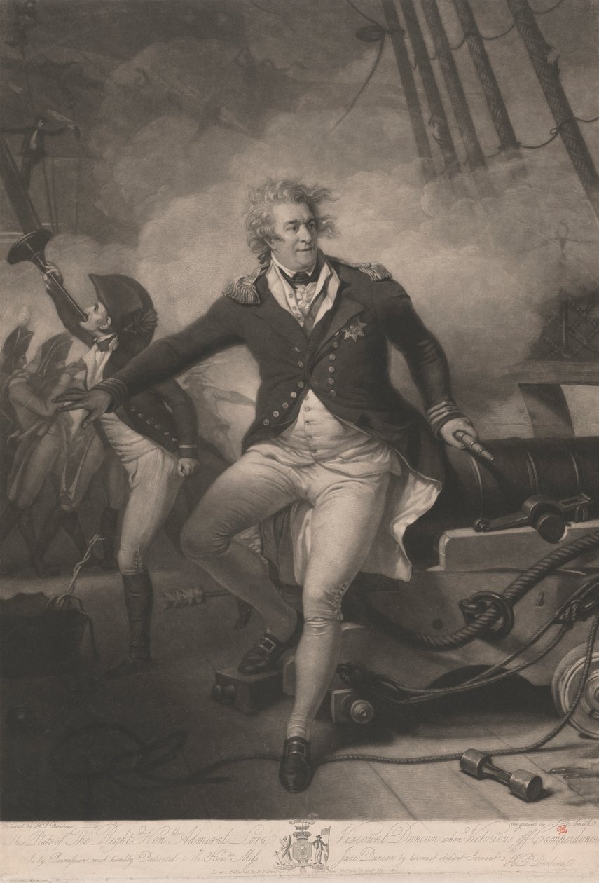 Správný ctihodný admirál lord vikomt Duncan, když zvítězil u Camperdown od John Raphael Smith
