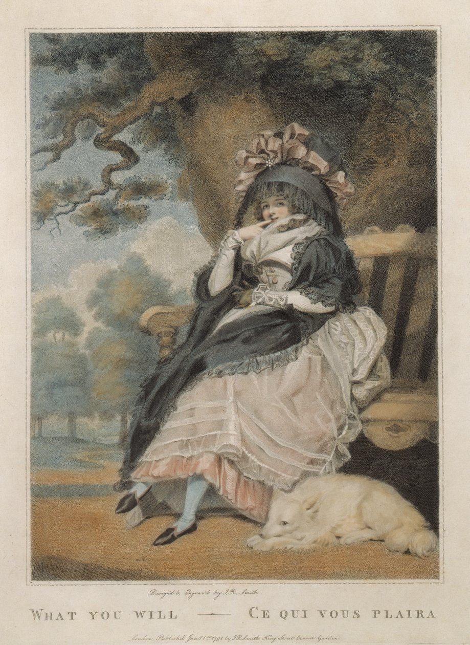 Co chceš - Ce Qui Vous Plaira, 1791 od John Raphael Smith