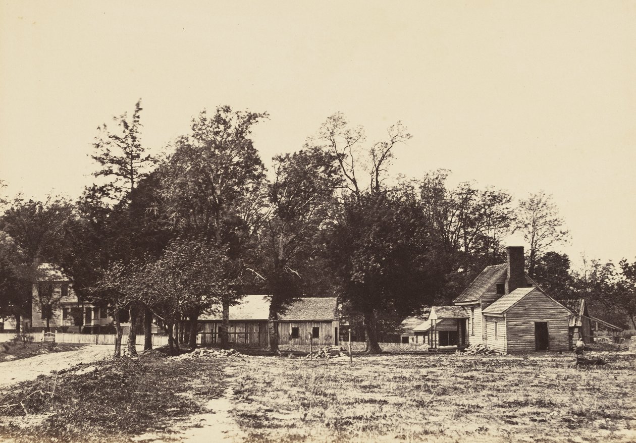 Mechanicsville, Virginia., duben 1865 (tisk alba připevněný na tkaný papír) od John Reekie