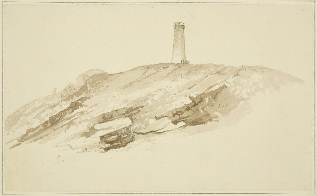 Maják na Flat Holm od John Reverend Eden