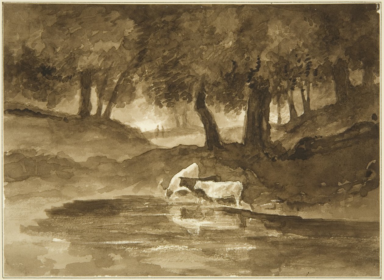 Looking up Nightingale Valley, c.1825 (tužka a akvarel na papíře) od John Reverend Eden
