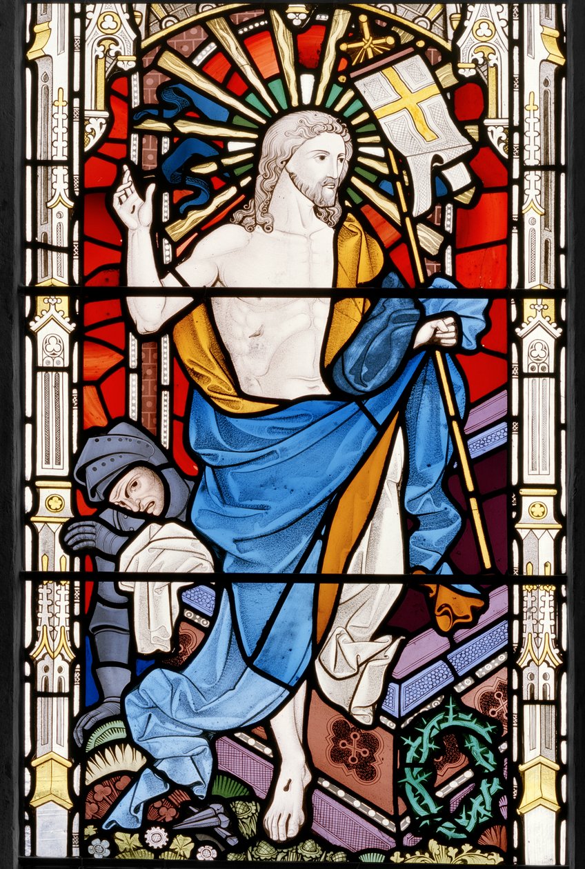 Vzkříšený Kristus, 1862 (vitráže) od John Richard Clayton