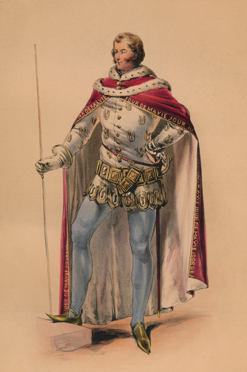 Host v kostýmu pro královnu Viktorii Bal Costumé, 12. května 1842, 1843. od John Richard Coke Smyth