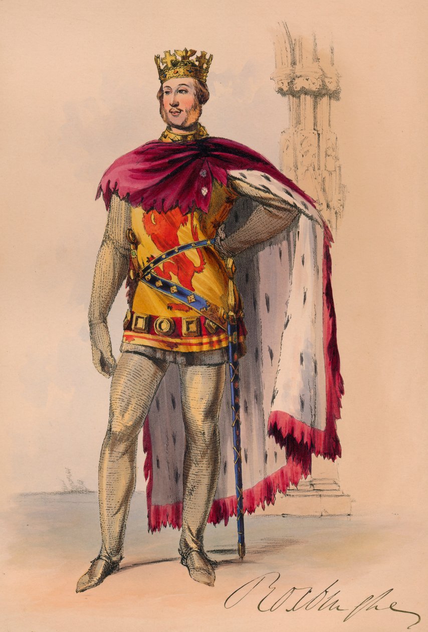 James Innes-Ker v kostýmu Plantagenet pro královnu Viktorii Bal Costume, 12. května 1842, 1843. od John Richard Coke Smyth