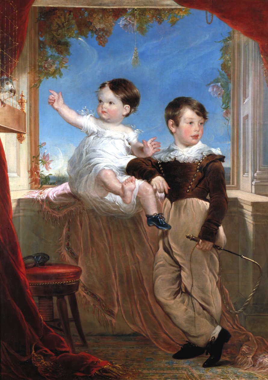 „John Strange Williams a Sarah Ann Williams“, 1830. od John Richard Wildman
