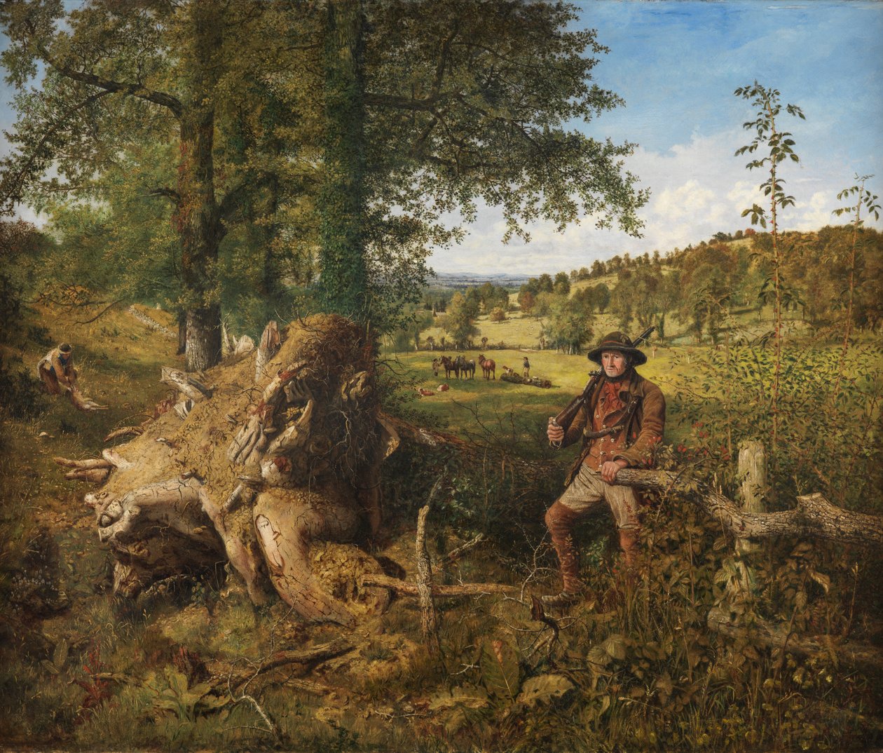 Den na venkově (olej na plátně) od John Ritchie
