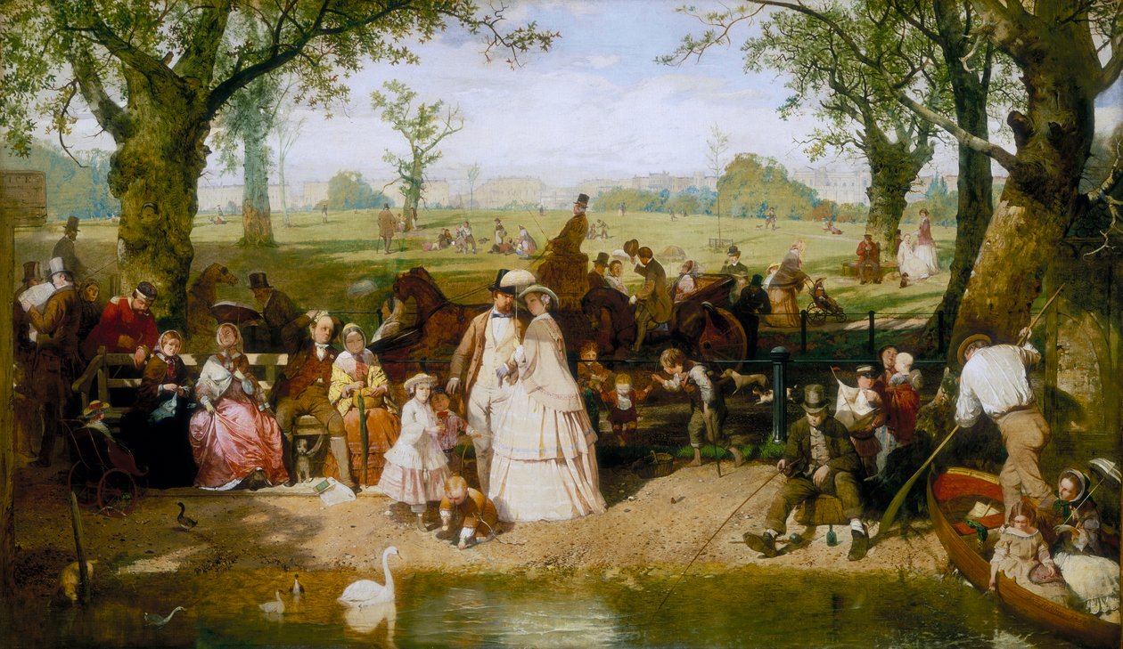 „Letní den v Hyde Parku“, 1858 od John Ritchie