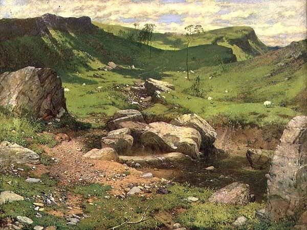 Skalnatý potok v hornaté krajině od John Ritchie