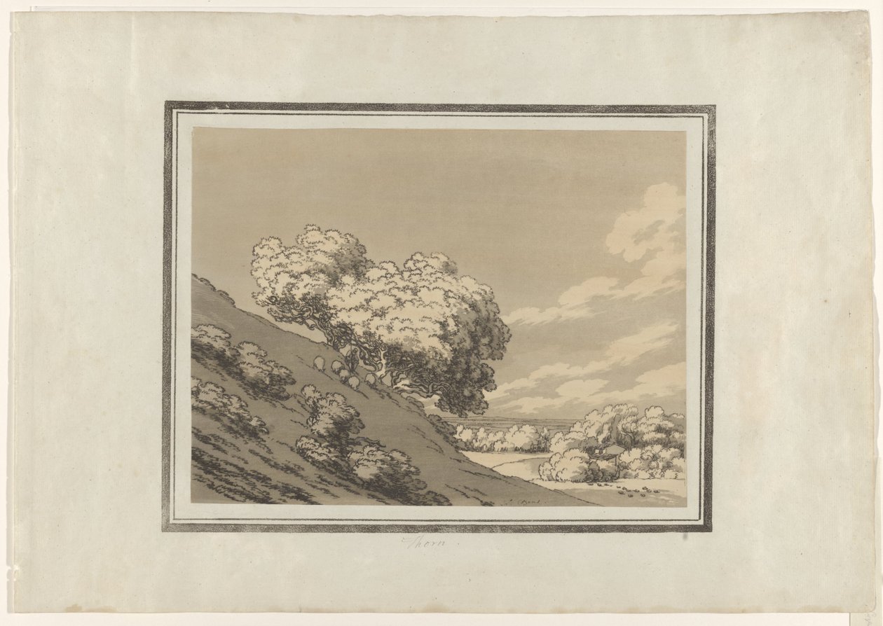 Trn od John Robert Cozens (signed by artist)