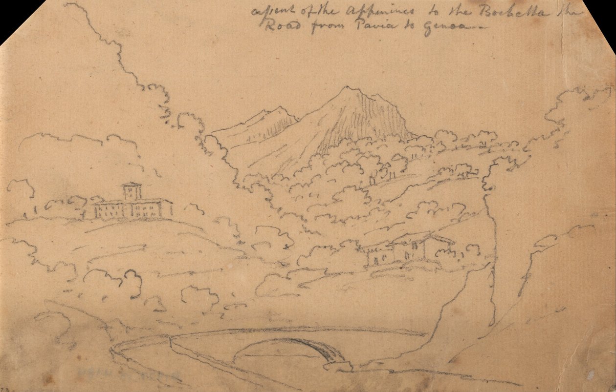 Výstup na Apeniny k Rochettě od John Robert Cozens