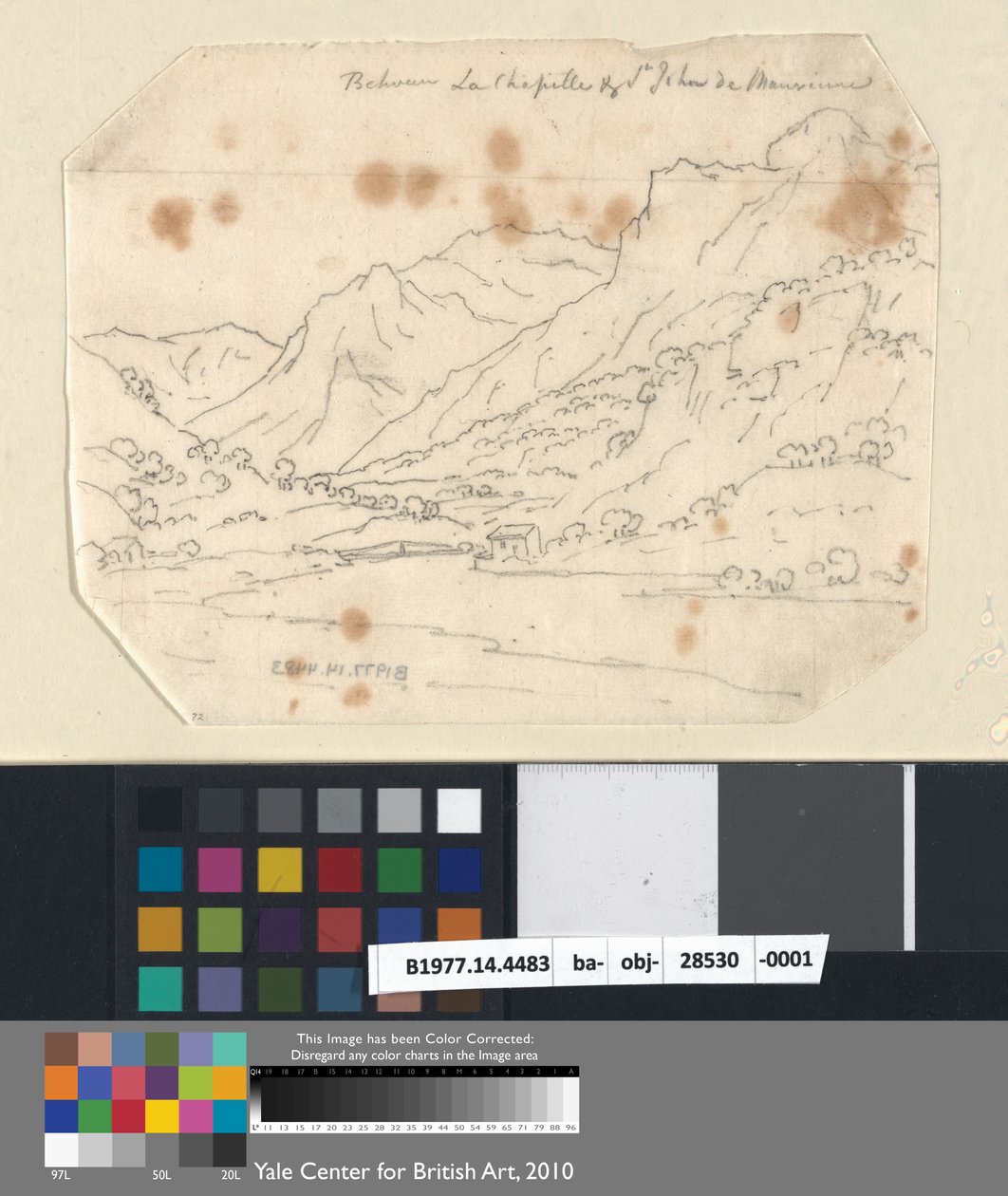 Mezi La Chapelle a St. John de Maurienne od John Robert Cozens