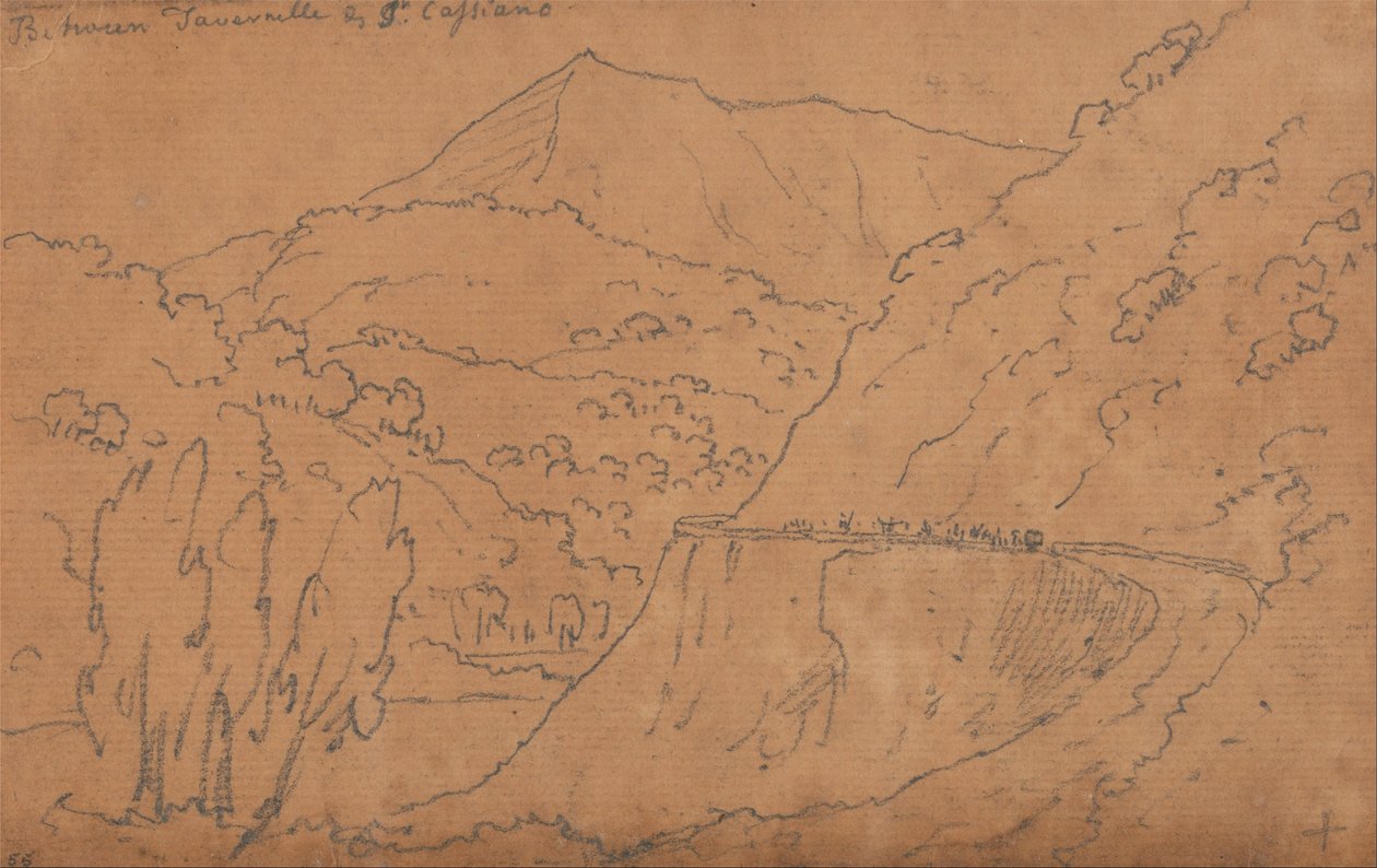 Mezi Tavernelle a San Casciano od John Robert Cozens
