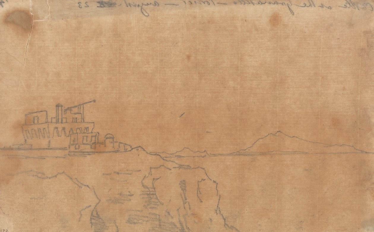 Zámek v Granatello, Portici, 23. srpna od John Robert Cozens