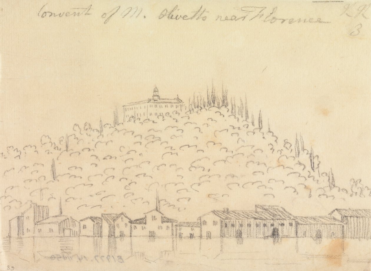 Klášter Monte Olivetto nedaleko Florencie od John Robert Cozens