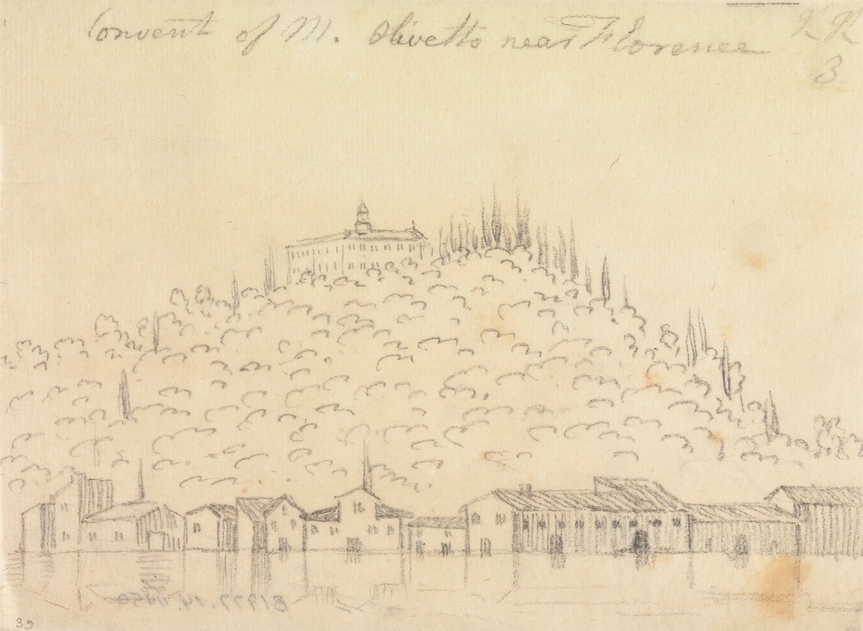 Klášter Monte Olivetto u Florencie od John Robert Cozens