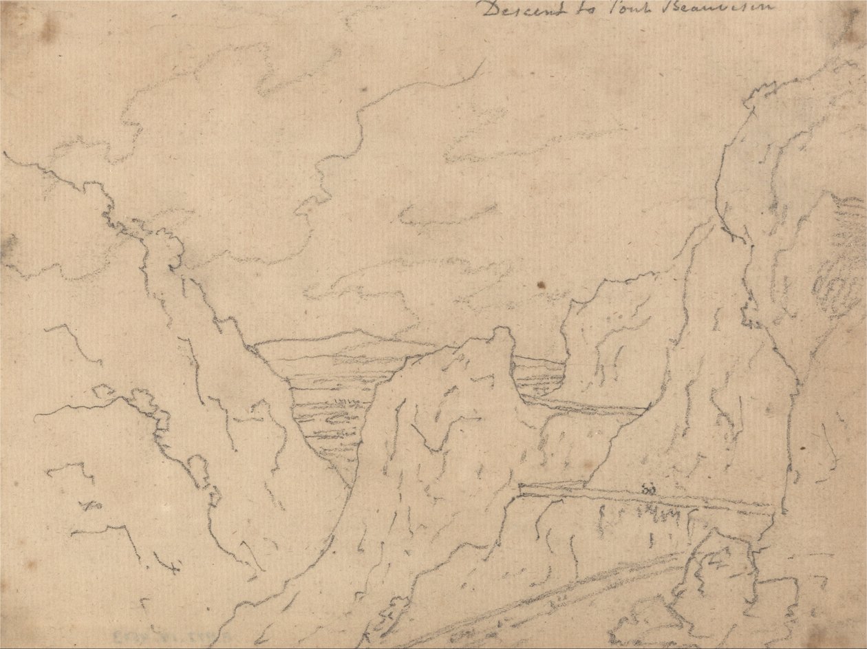 Sestup na Pont de Beauvoisin od John Robert Cozens