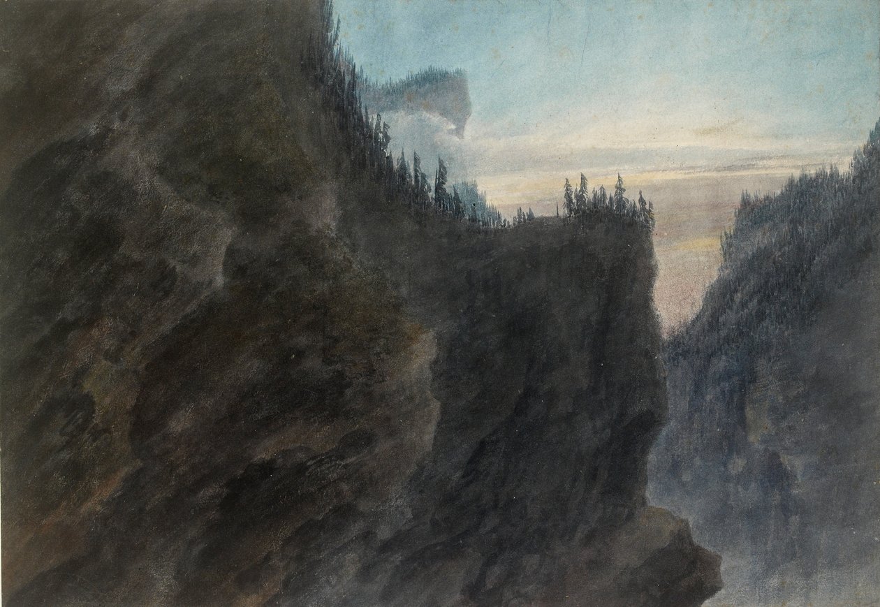 Vchod do údolí Grande Chartreuse v Dauphine, c1770-1790 od John Robert Cozens