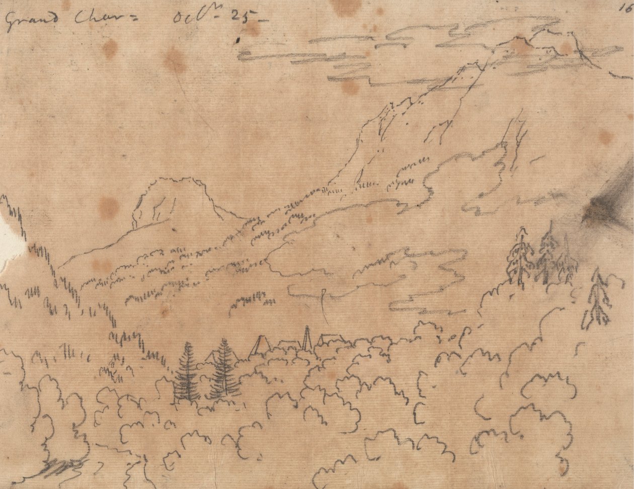 Grand Chartreuse, 25. října od John Robert Cozens