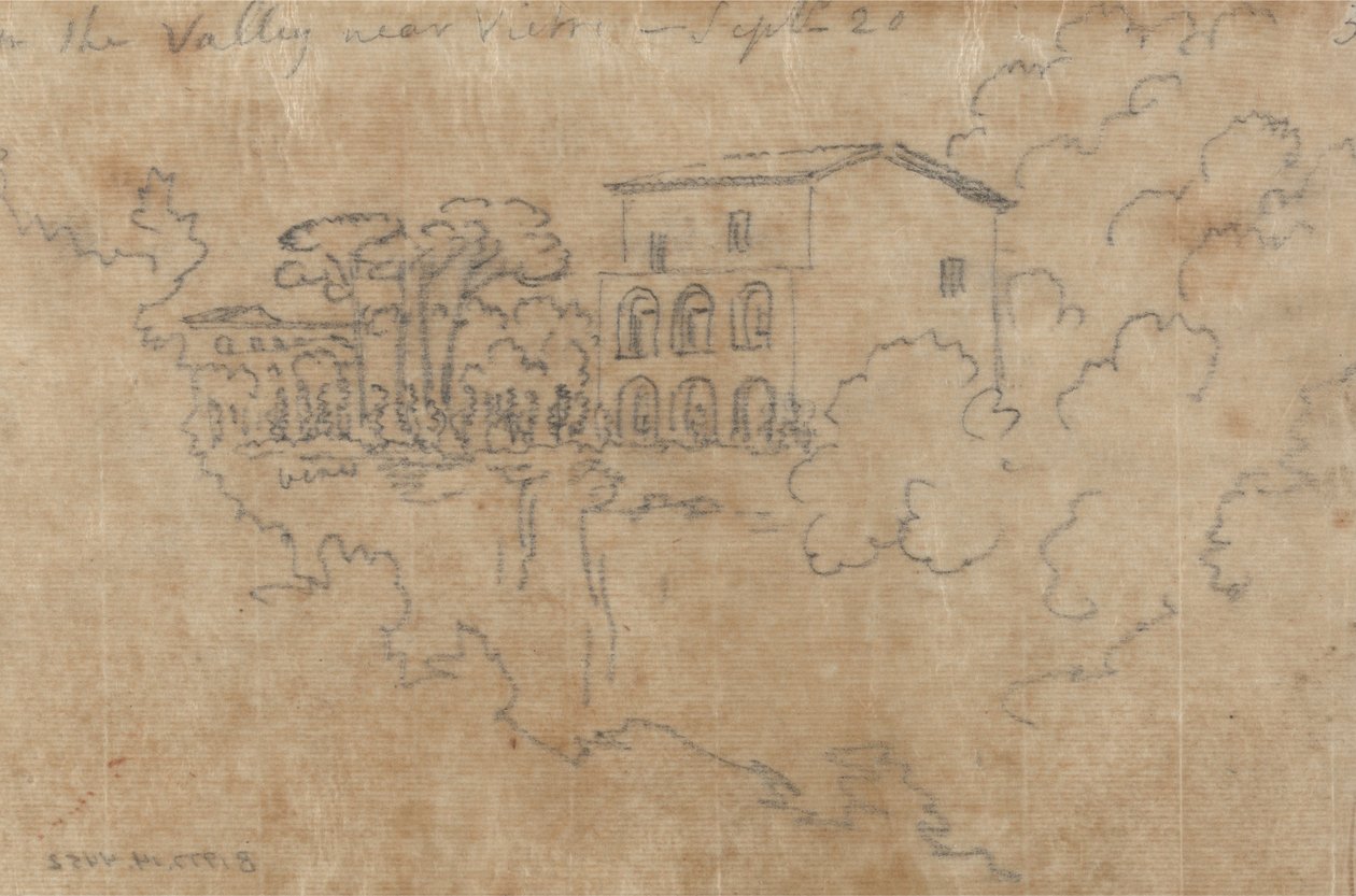V údolí u Vietri, 20. září od John Robert Cozens