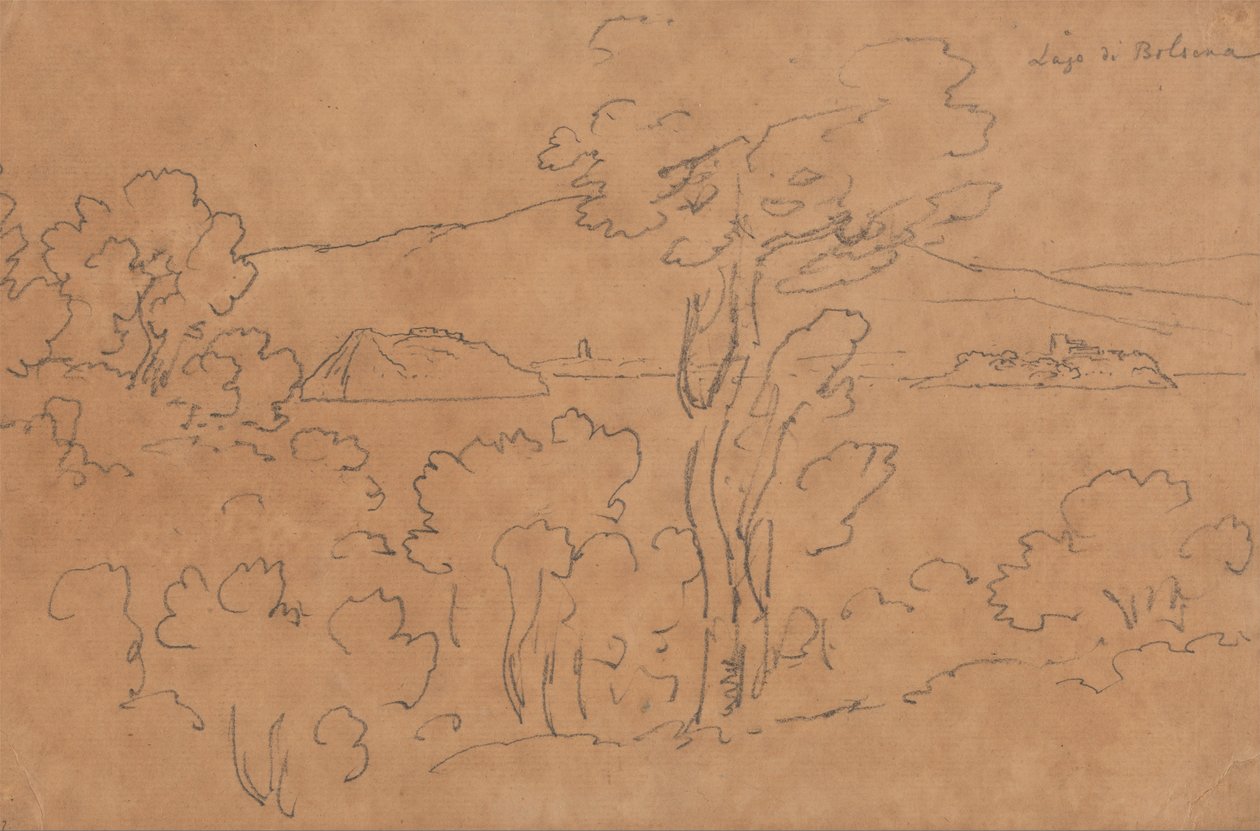 Jezero Bolsena od John Robert Cozens