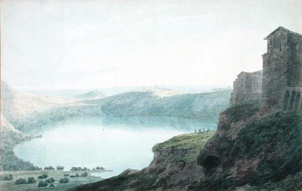 Jezero Nemi od John Robert Cozens