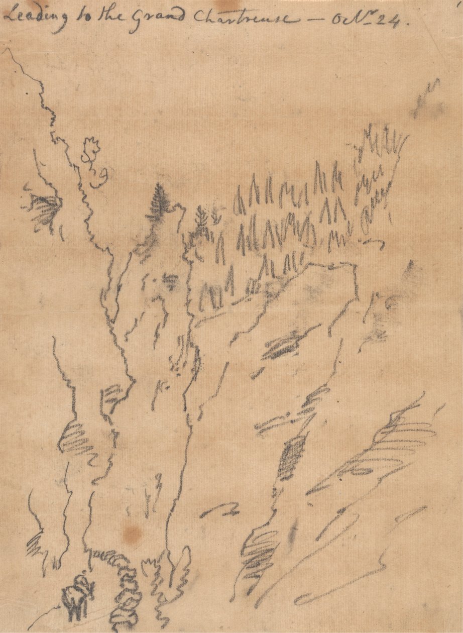 Vedení do Grand Chartreuse, 24. října od John Robert Cozens