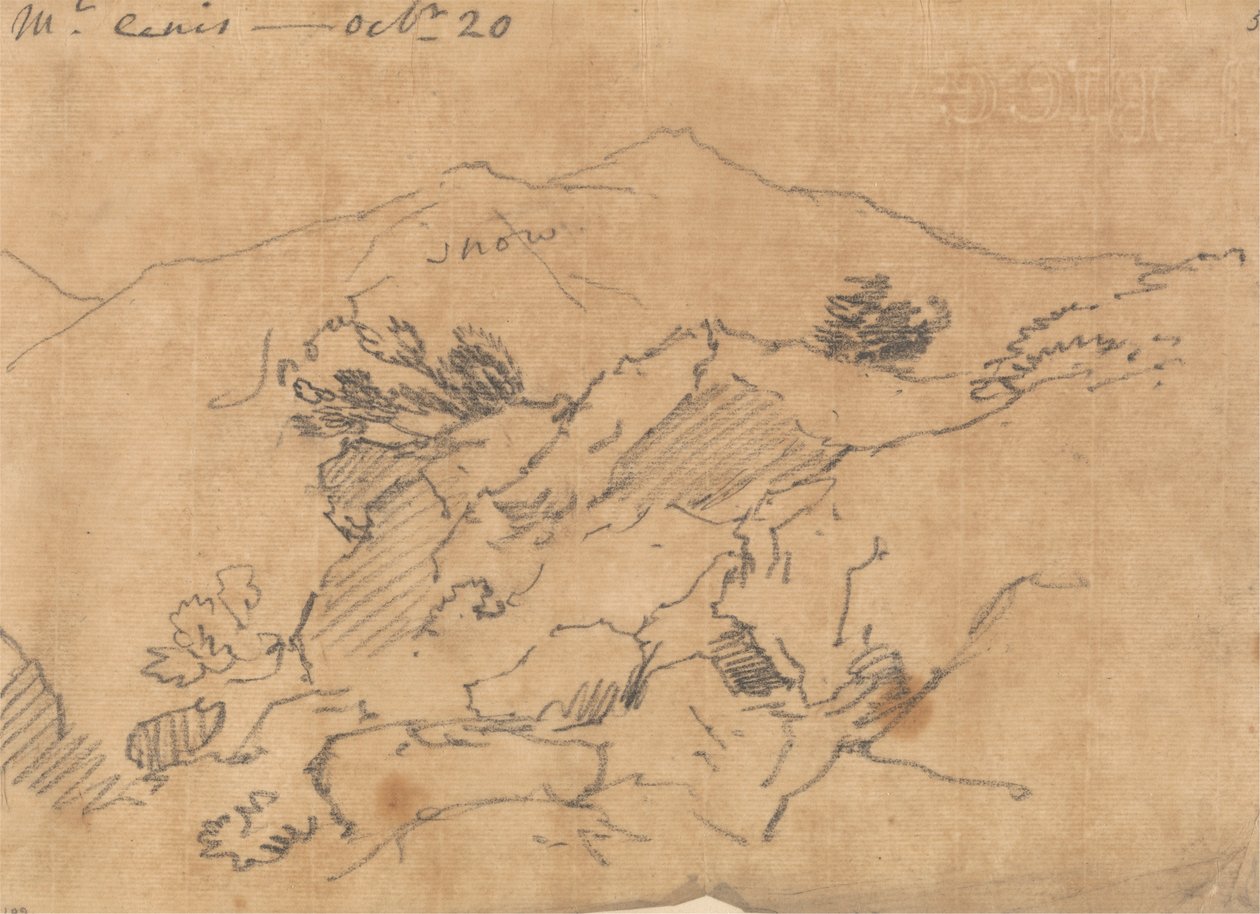 Mont Cenis, 20. října od John Robert Cozens